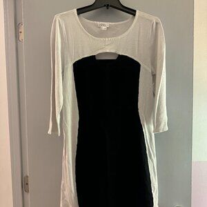 Venus Black & White Sweater Dress